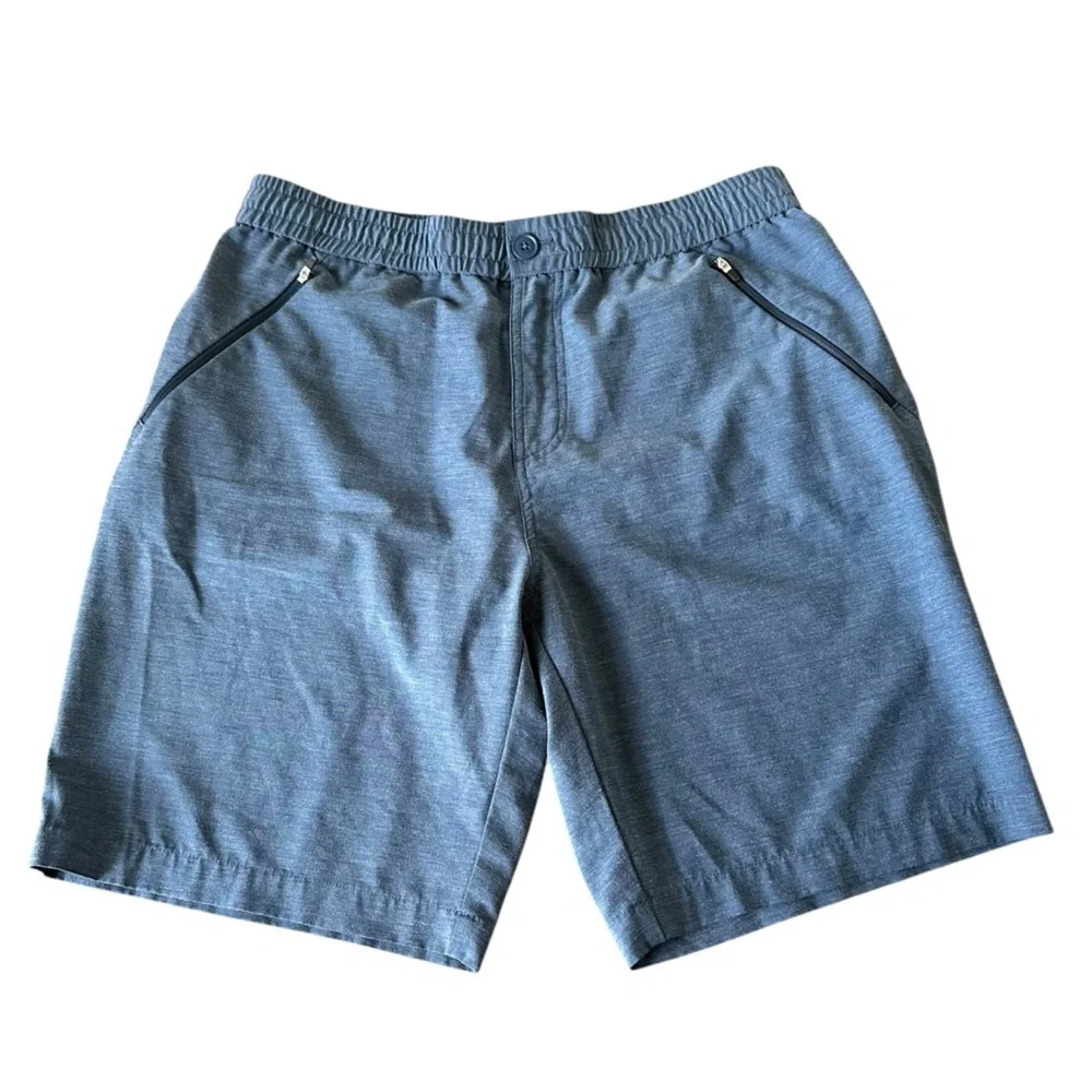 Impact Collection United By Blue Mens size 34 Blue 9” Tech Shorts Organic Sport‎